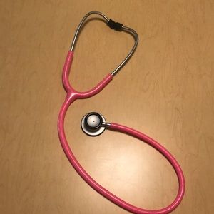 Stethoscope, pink with glitter